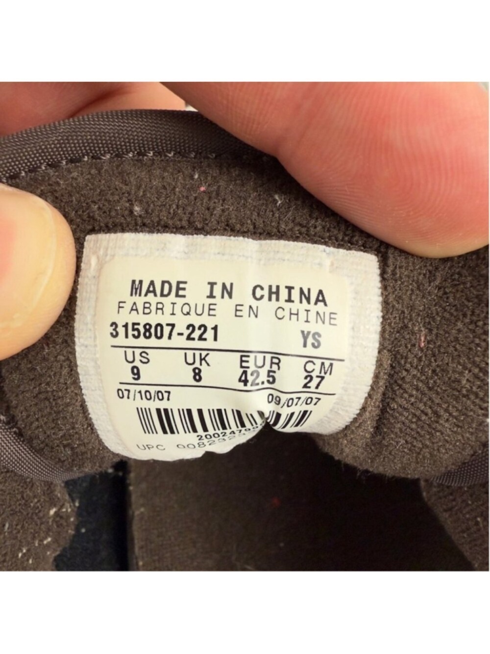 Nike Men Sz 9 US/8 UK/42.5 EU Air Force 1 07’ Brown Leather Sneakers 315807-221 - Picture 2 of 15